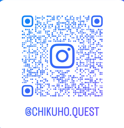 公式Instagram @chikuho.quest QRコード